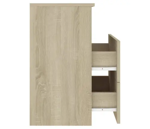 Naktsskapīši, 2 Gab., Ozolkoka Krāsa, 50X32X60 Cm Vidaxl