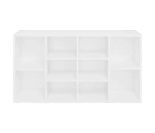 Jalatsipink, Valge, 103 X 30 X 55 cm Tehispuit