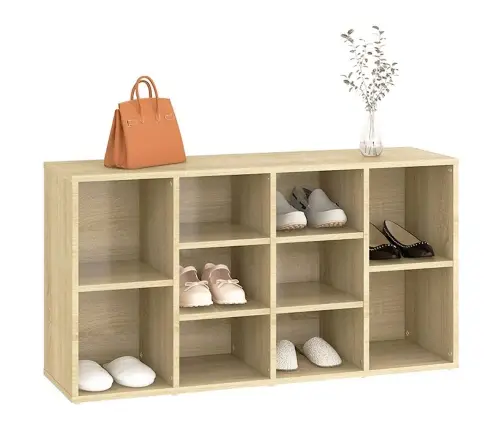 Apavu Plaukts, Ozolkoka Krāsa, 103X30X55Cm, Inženierijas Koks Vidaxl