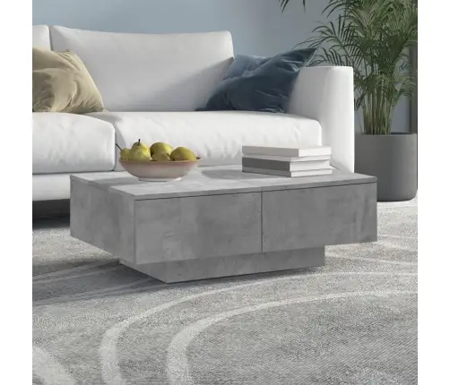 Kafijas Galdiņš, Betona Pelēks, 90X60X31 Cm, Inženierijas Koks Vidaxl