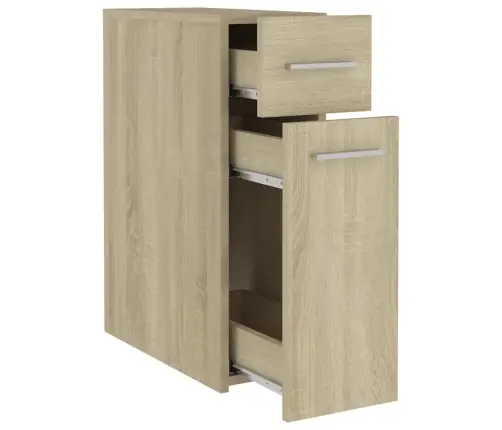 Vaistų Spintelė, Sonoma Ąžuolo, 20X45,5X60cm Apdirbta Mediena