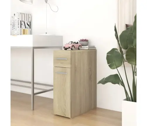 Vaistų Spintelė, Sonoma Ąžuolo, 20X45,5X60cm Apdirbta Mediena