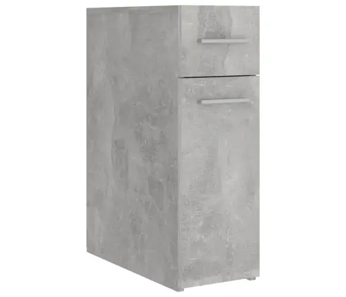 Atvilktņu Skapis, Betona Pelēks, 20X45,5X60Cm Inženierijas Koks Vidaxl
