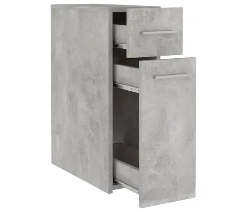 Atvilktņu Skapis, Betona Pelēks, 20X45,5X60Cm Inženierijas Koks Vidaxl