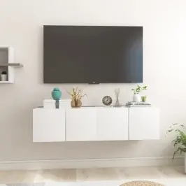 Tv Skapīši, 2 Gab., Balti, 60X30X30 Cm Vidaxl