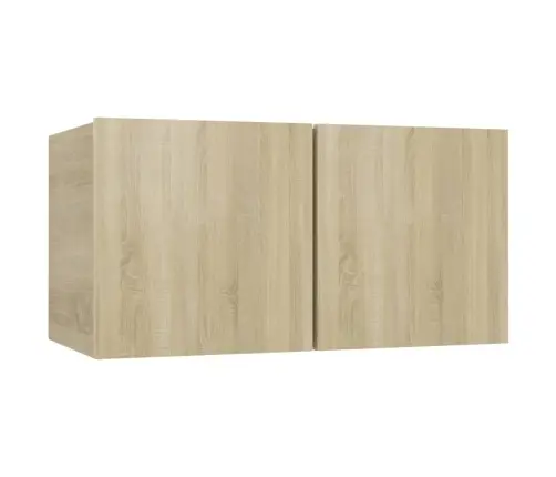 Seina Telerikapid 3 Tk, Sonoma Tamm 60X30X30 Cm Seina Telerikapid 3 Tk, Sonoma Tamm 60X30X30 Cm
