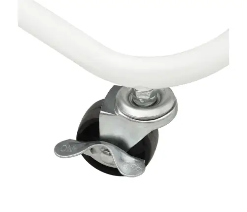 3-Līmeņu Ratiņi, Balti, 43X34X79 Cm, Tērauds Vidaxl