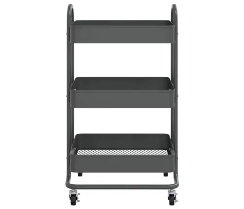 Vežimėlis, 3 Aukštų, Antracito, 43X34X79cm Plienas