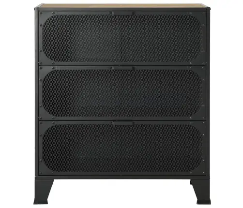 Skapītis, Senatnīgi Brūns, 72X36X82 Cm, Metāls Un Mdf Vidaxl