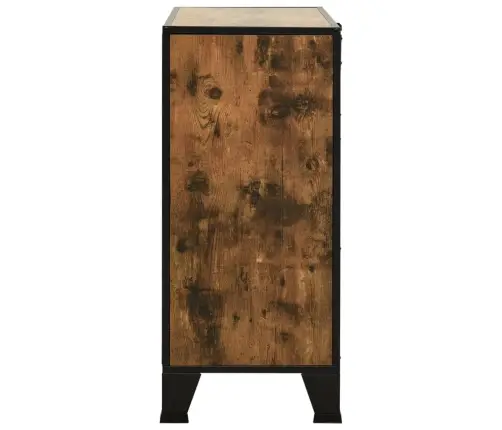 Skapītis, Senatnīgi Brūns, 72X36X82 Cm, Metāls Un Mdf Vidaxl