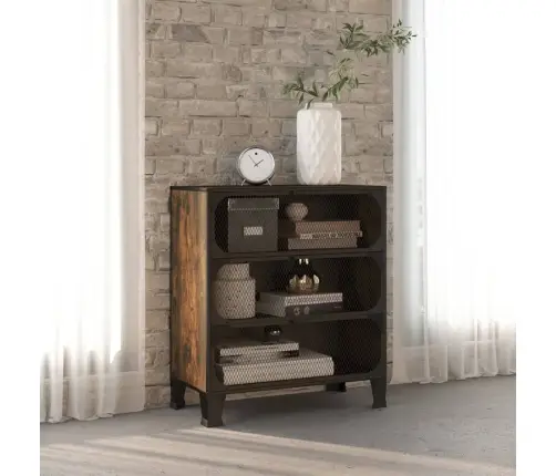 Skapītis, Senatnīgi Brūns, 72X36X82 Cm, Metāls Un Mdf Vidaxl