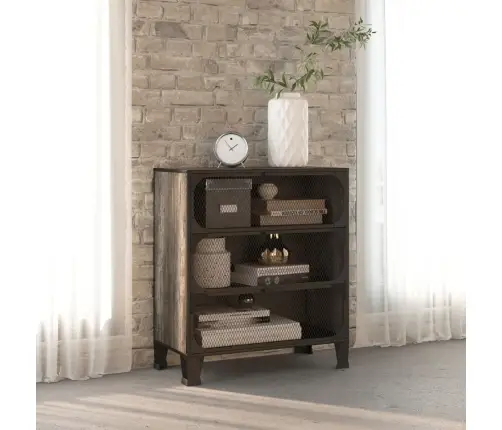 Skapītis, Pelēks, 72X36X82 Cm, Metāls Un Mdf Vidaxl