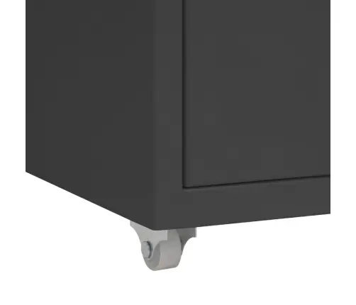 Mobiilne Kontorikapp, Antratsiit, 28 X 41 X 69 cm Metall Mobiilne Kontorikapp, Antratsiit, 28 X 41 X 69 cm Metall