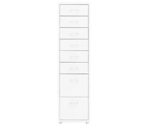 Failu Skapis Ar Riteņiem, Balts, 28X41X109 Cm, Metāls Vidaxl Failu Skapis Ar Riteņiem, Balts, 28X41X109 Cm, Metāls Vidaxl