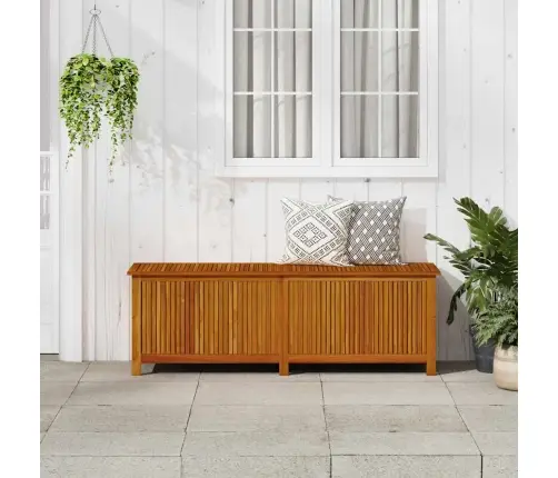 Dārza Uzglabāšanas Kaste, 175X50X58 Cm, Akācijas Masīvkoks Vidaxl Dārza Uzglabāšanas Kaste, 175X50X58 Cm, Akācijas Masīvkoks Vidaxl