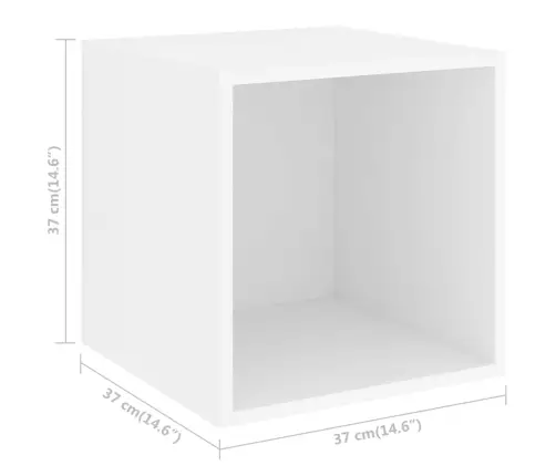 2-Daļīgs Tv Plauktu Komplekts, Balts, Inženierijas Koks Vidaxl 2-Daļīgs Tv Plauktu Komplekts, Balts, Inženierijas Koks Vidaxl