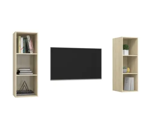 Sienas Tv Plaukti, 2 Gab., Ozolkoka Krāsa, Inženierijas Koks Vidaxl