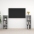 Tv Plaukti, 2Gab., 107X35X37Cm, Inženierijas Koks Betona Pelēki Vidaxl