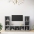 Tv Plaukti, 3Gab., Betona Pelēki, 107X35X37Cm Inženierijas Koks Vidaxl