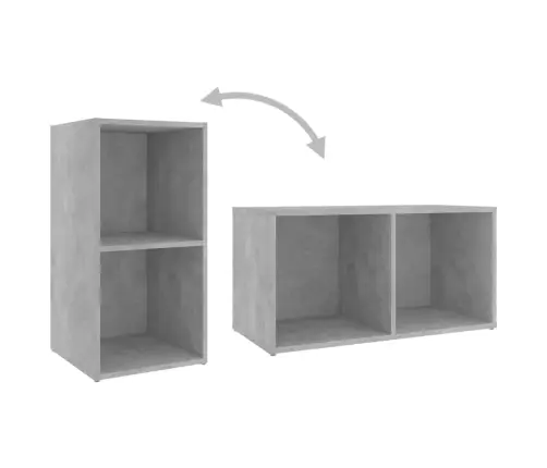 3-Osaline Telerikappide Komplekt, Betoonhall, Puitlaastplaat
