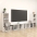 Tv Plaukti, 4 Gab., Balti, 107X35X37 Cm, Inženierijas Koks Vidaxl