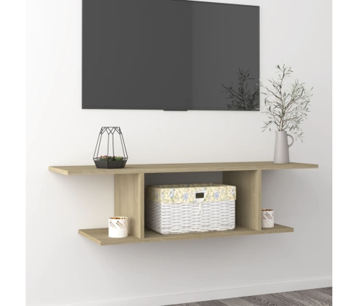 Sienas Tv Skapītis, Ozolkoka Krāsā, 103X30X26,5 Cm Vidaxl