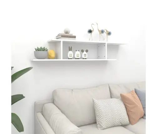 Sienas Tv Skapītis, Balts, 125X18X23 Cm, Inženierijas Koks Vidaxl