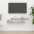 Sienas Tv Skapītis Betona Pelēks 125X18X23 Cm Inženierijas Koks Vidaxl