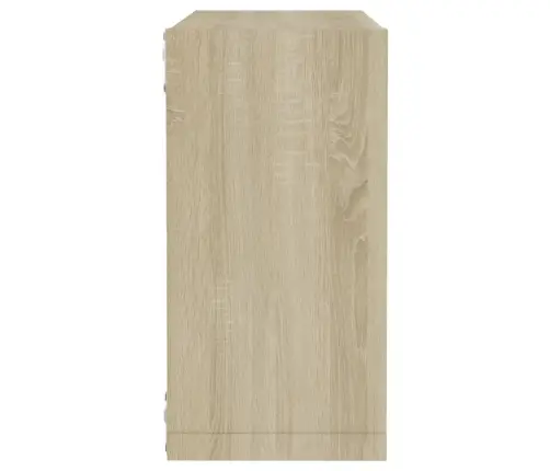 Kuba Formas Sienas Plaukti, 4 Gab., 30X15X30 Cm, Ozolkoka Krāsā Vidaxl