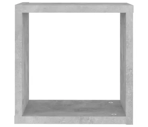 Kuba Formas Sienas Plaukti, 4 Gab., 30X15X30 Cm, Betona Pelēki Vidaxl