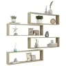 Kuubikujulised Seinariiulid 4 Tk Sonoma 100X15X30 cm Tehispuit