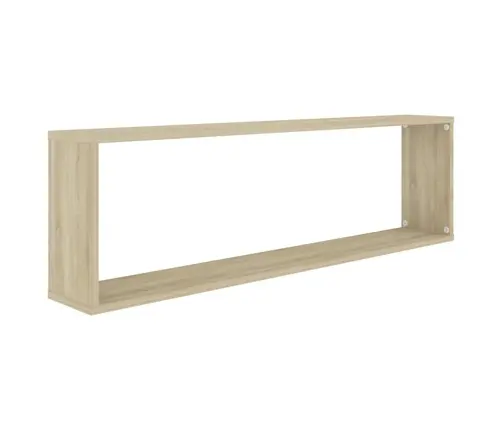 Kuubikujulised Seinariiulid 4 Tk Sonoma 100X15X30 cm Tehispuit