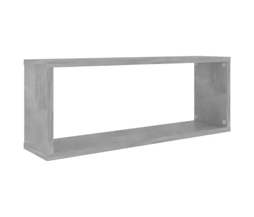 Kuba Formas Sienas Plaukti, 6 Gab., Betonpelēki, 60X15X23 Cm Vidaxl