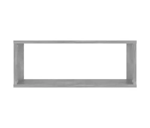 Kuba Formas Sienas Plaukti, 6 Gab., Betonpelēki, 60X15X23 Cm Vidaxl