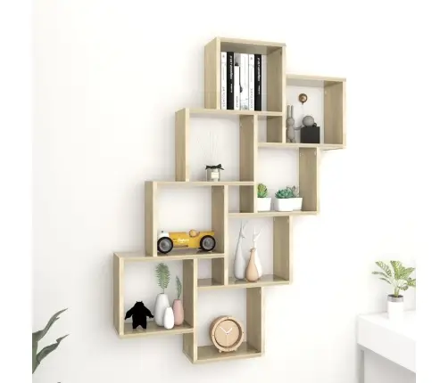 Sieninė Lentyna, Sonoma Ąžuolo, 90X15X119cm Apdirbta Mediena