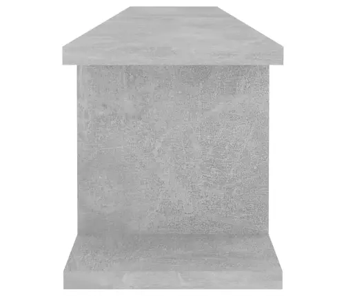 Sienas Plaukti 2 Gb. 105X18X20Cm Betonpelēki, Inženierijas Koks Vidaxl