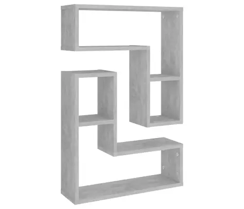 Sienas Plaukti, 2 Gab. 50X15X50Cm Betonpelēki Inženierijas Koks Vidaxl