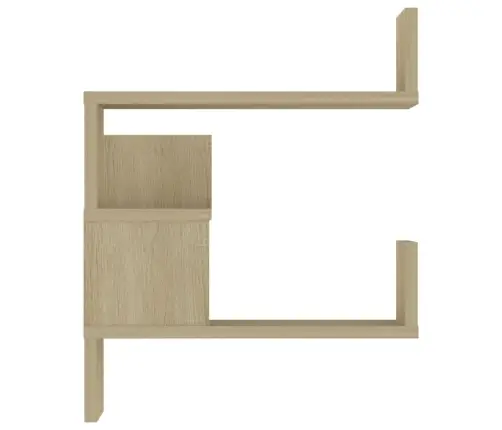 Sienas Stūra Plaukts, Ozola, 40X40X50 Cm, Inženierijas Koks Vidaxl