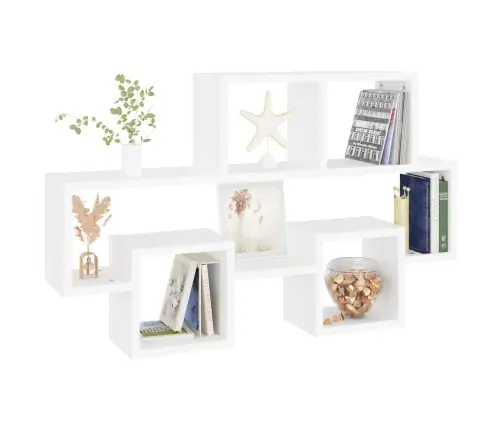 Sienas Plaukts, Mašīnas Forma, Balts, 82X15X51 Cm Vidaxl