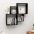 Kuba Formas Sienas Plaukts, Melns, 80X15X78,5 Cm Vidaxl
