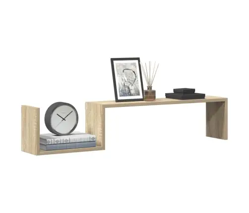 Seinariiulid 2 Tk, Sonoma Tamm, 100X15X20 cm Tehispuit Seinariiulid 2 Tk, Sonoma Tamm, 100X15X20 cm Tehispuit