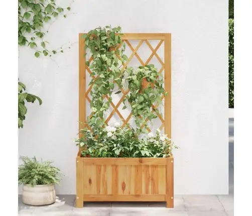 Augstā Puķu Kaste Ar Špaleru, Akācijas Masīvkoks Vidaxl