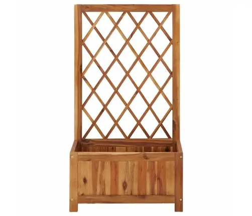 Augstā Puķu Kaste Ar Špaleru, Akācijas Masīvkoks Vidaxl