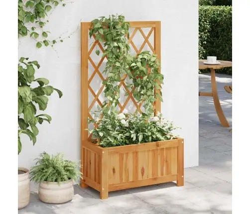 Augstā Puķu Kaste Ar Špaleru, Akācijas Masīvkoks Vidaxl