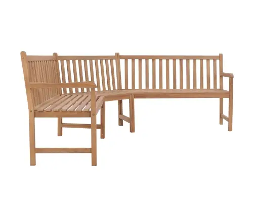 Dārza Stūra Sols, 185X185X90 Cm, Masīvs Tīkkoks Vidaxl