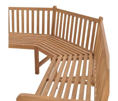 Dārza Stūra Sols, 185X185X90 Cm, Masīvs Tīkkoks Vidaxl