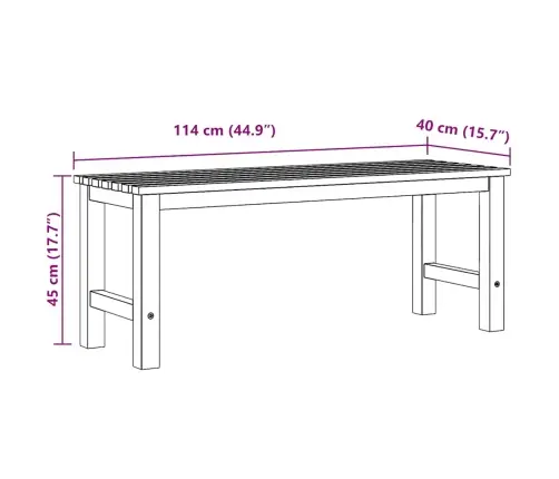 Aiapink 114 cm Toekas Tiikpuu