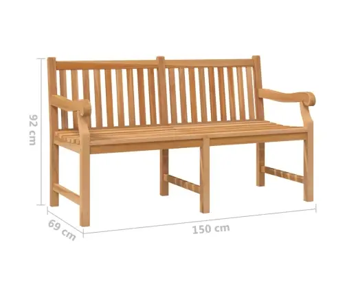 Dārza Sols, 150 Cm, Masīvs Tīkkoks Vidaxl Dārza Sols, 150 Cm, Masīvs Tīkkoks Vidaxl