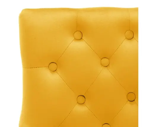 Virtuves Krēsli, 2 Gab., Dzeltens Samts Vidaxl