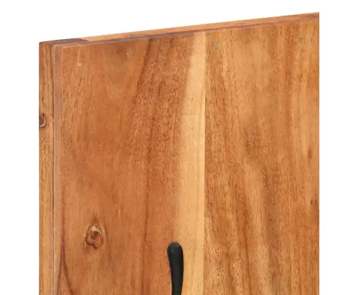 Sienas Drēbju Pakaramie, 2 Gab., 36X3X110 Cm, Akācijas Koks Vidaxl